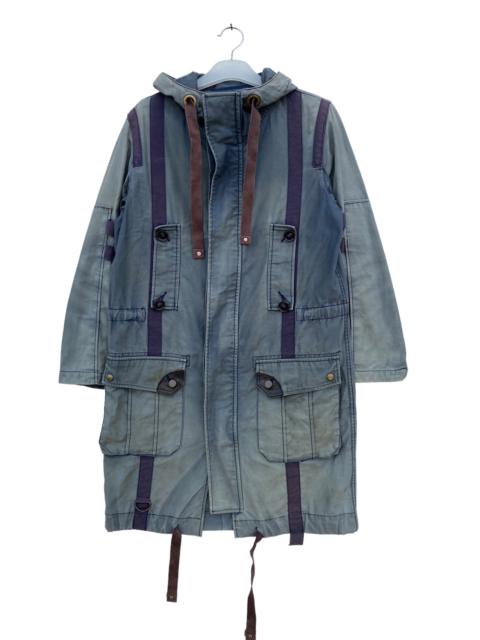 Other Designers Japanese Brand - Blue Dress Parachute Style Sun Faded Parka Jacket