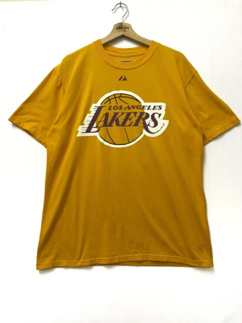 Other Designers Majestic - Los Angeles Lakers Bynum T-shirt Yellow Large