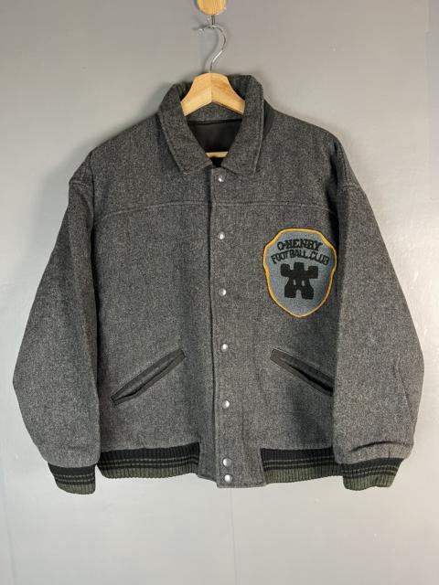 Other Designers Vintage - BOXY JAPANESE BRAND REVERSIBLE WOOL VARSITY JACKET
