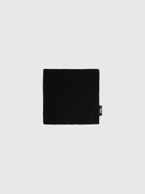 MSGM Black ribbed neck warmer with MSGM label