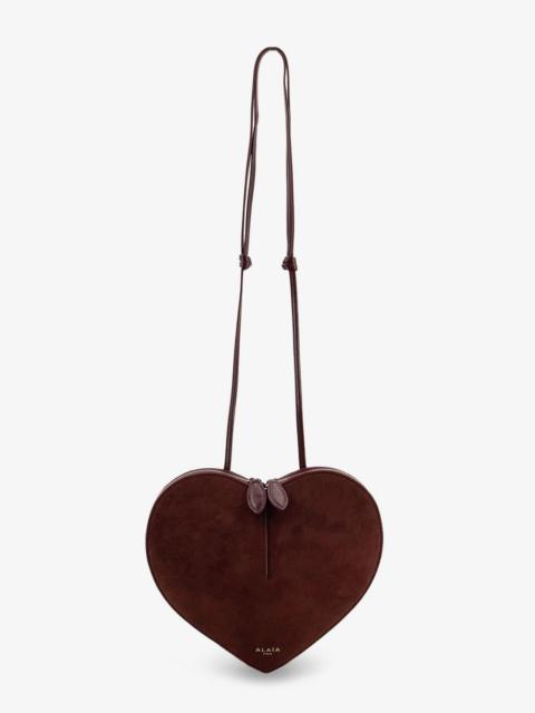 Alaïa Alaia Suede Le Coeur Crossbody Bag