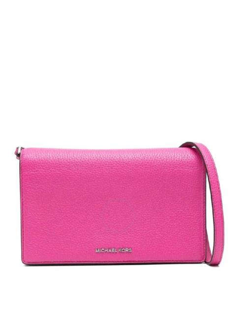 Other Designers Michael Kors Jet Set Medium Leather Crossbody Bag