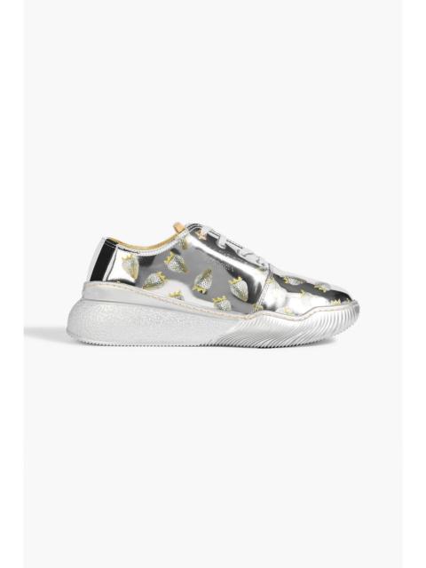 Stella McCartney Loop printed mirrored sneakers