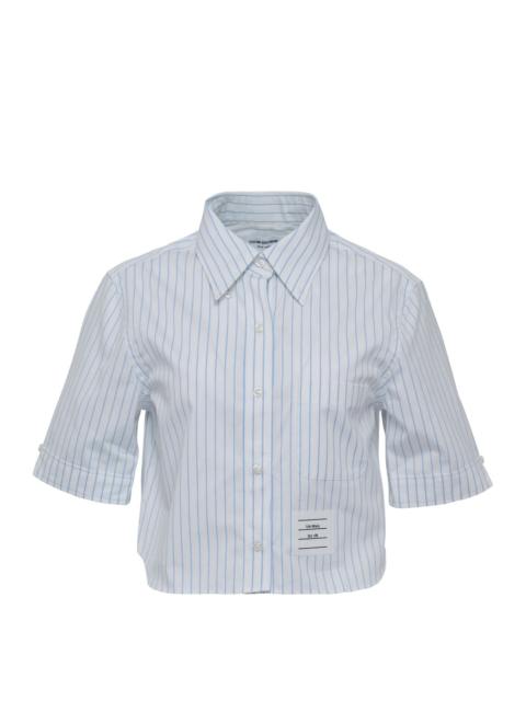 Thom Browne Classic Cropped Short Sleeve Top