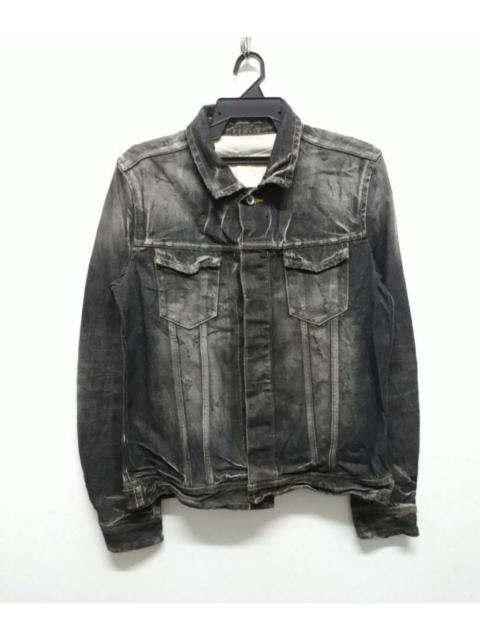 Issey Miyake - Tete homme distressed grey colour denim Jacket