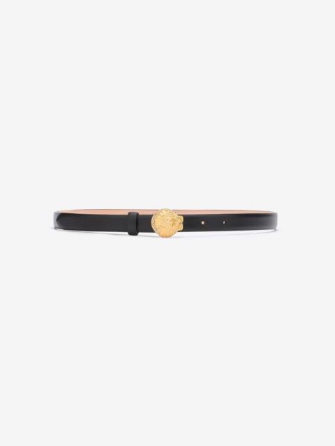 Roberto Cavalli Leather Belt with Shell Buckle