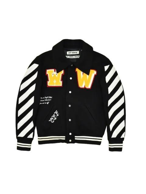 Off-White OFF WHITE c/o VIRGIL ABLOH Letterman Jacket with Patches Fall/Winter 2015