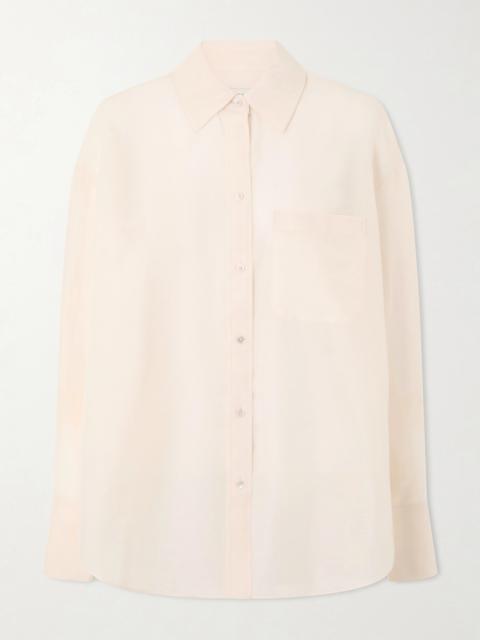 TWP Big Joe Cotton And Silk-blend Voile Shirt