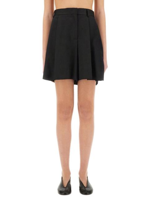 Moschino Moschino Asymmetrical Wool Shorts