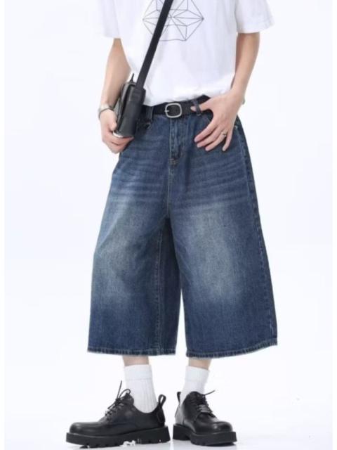 Other Designers Archival Clothing - Blue colour Japanese style harajuku jort pant