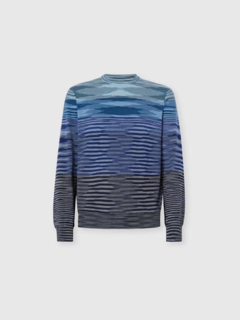 Missoni Crew neck sweater in pure flame wool