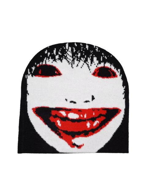 Other Designers Rare Yoshie Kimura Blood Teeth Beanies Winter Warm Hat Cute Embroidery Cap Adult Kid
