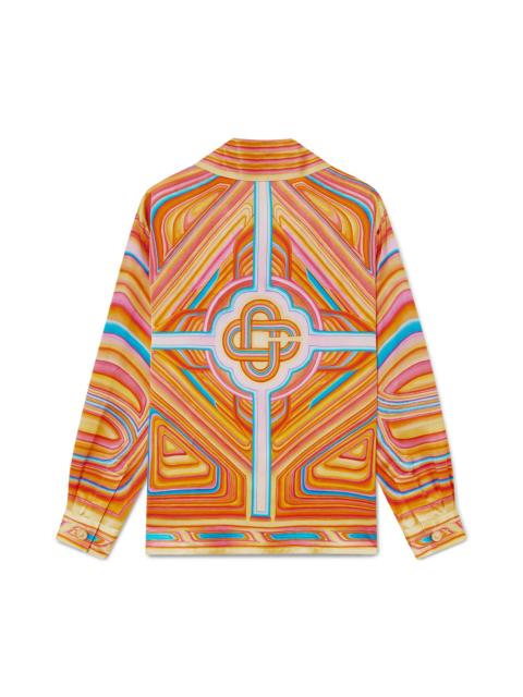 CASABLANCA Low Rider Long Sleeve Silk Shirt