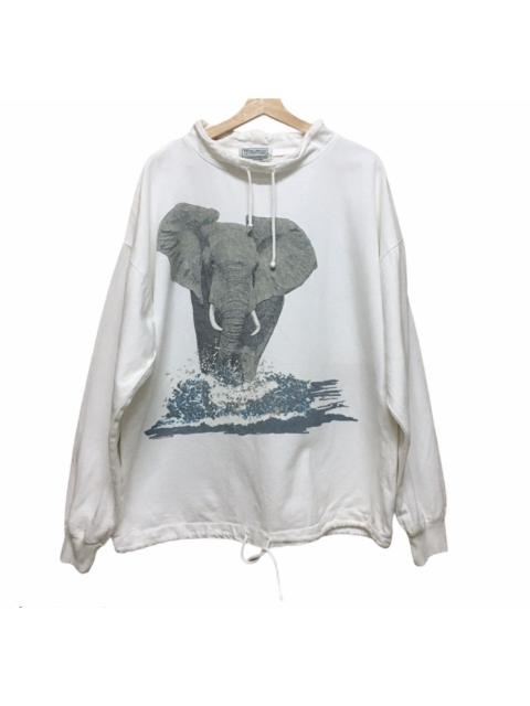 Other Designers Vintage Elephant Graphic Oversize Sweatshirt