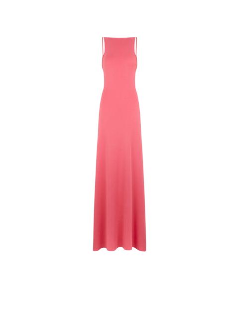 TOM FORD CASHMERE SILK LONG SLASH NECK DRESS WITH OPEN BACK
