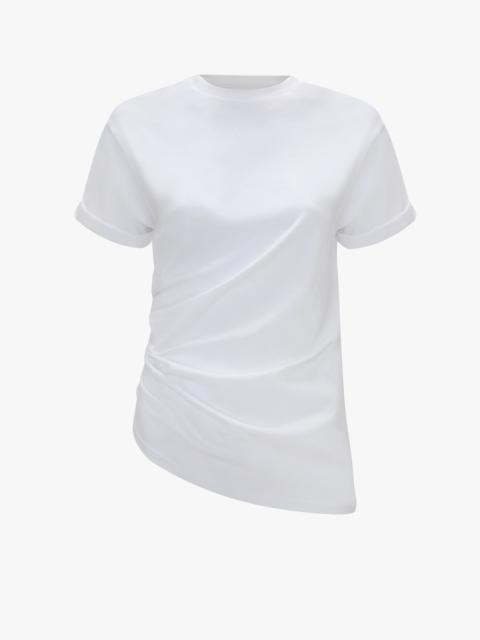 Victoria Beckham Gathered Detail T-Shirt In White