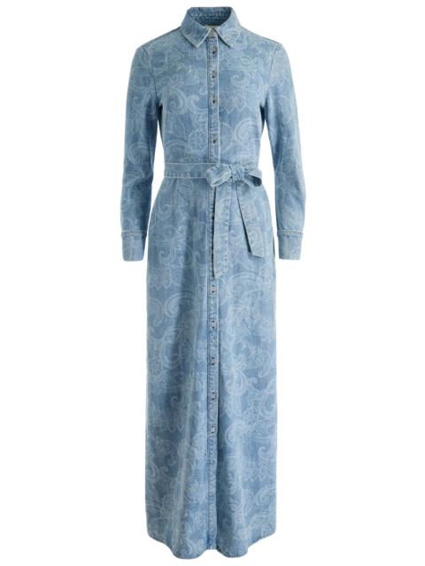 Alice + Olivia CHASSIDY DENIM SHIRT DRESS