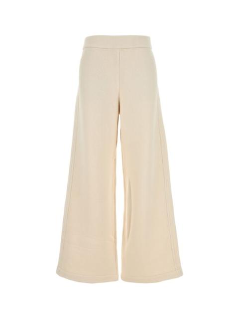 Max Mara Women Ivory Cotton Blend Tay Wide-Leg Pant