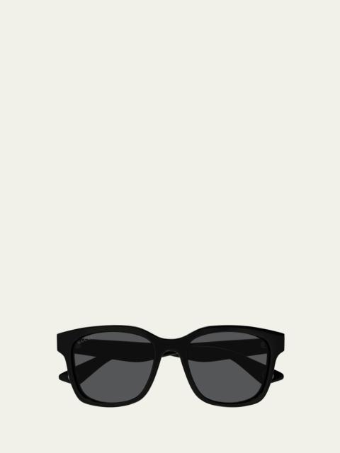 Men's Rectangle Acetate Sunglasses