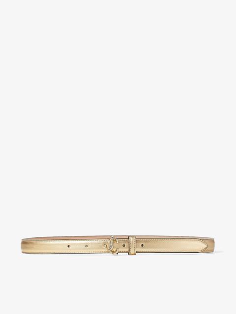 JIMMY CHOO Mini Helina
Gold Metallic Nappa Leather Mini Belt