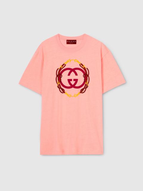 GUCCI Cotton jersey T-shirt with print