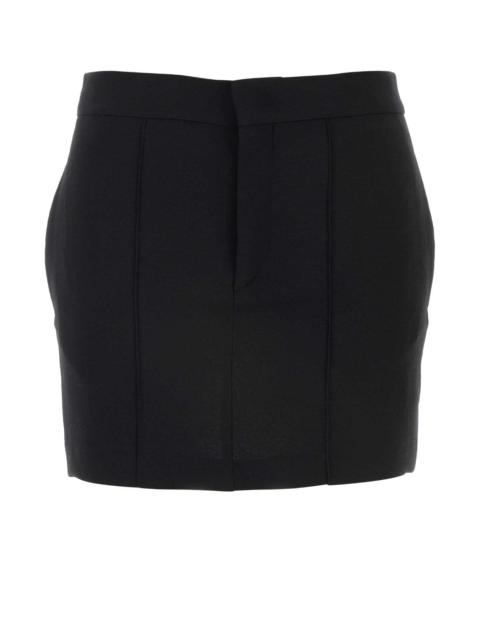 Isabel Marant Isabel Marant Women Black Stretch Polyester Blend Licoba Mini Skirt