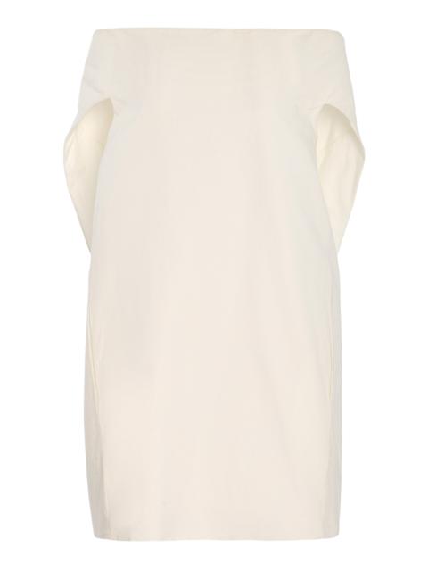 The Row Pallenberg Off-The-Shoulder Cotton Top white