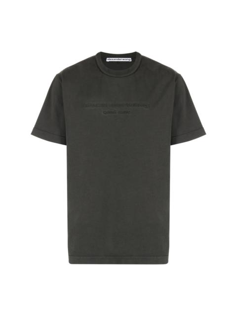 logo-embossed crew neck T-shirt