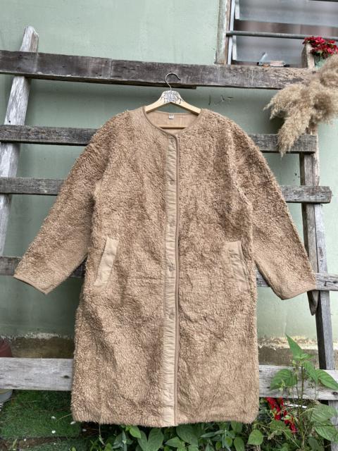 Other Designers Uniqlo - Uniqlo Button Down Sherpa Long Jacket
