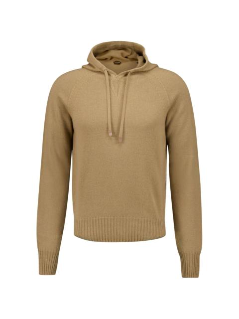 seamless cashmere hoodie