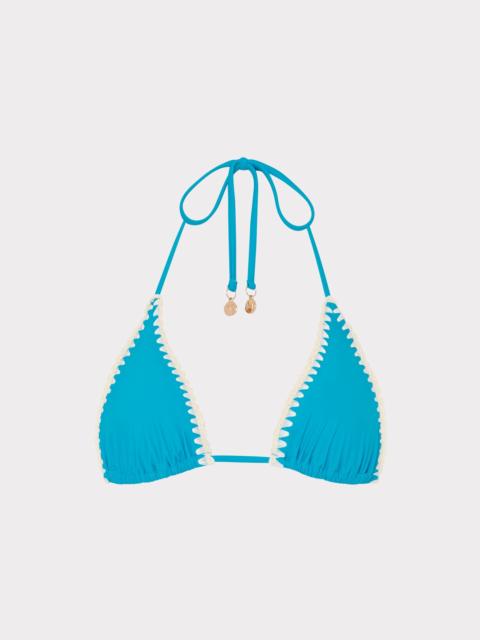 MILLY Solid Bikini Top