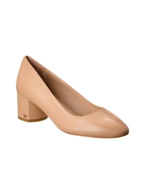 Stuart Weitzman Stuart Weitzman Bridget 50 Block Leather Pump