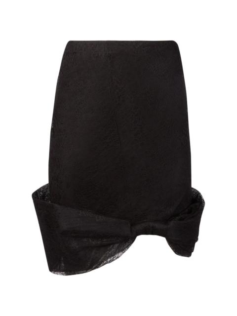 NINA RICCI Lace Bow Skirt
