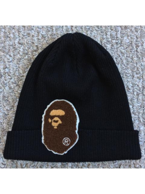 A BATHING APE® Bape Ape Head Embroidered Patch Beanie