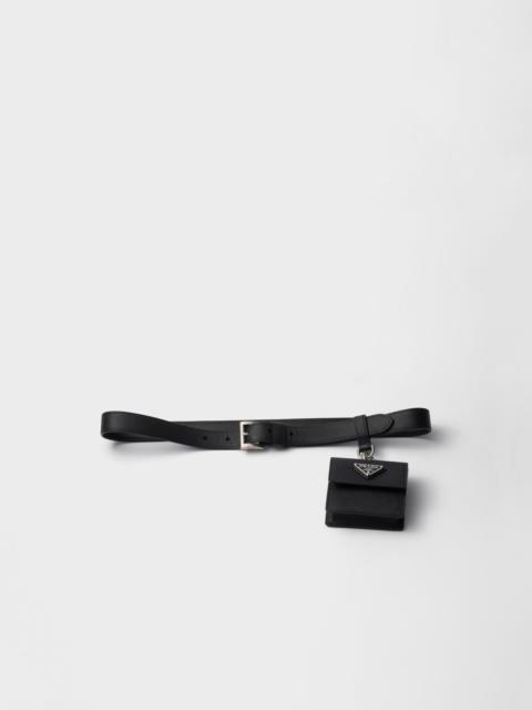 Prada Saffiano leather belt
