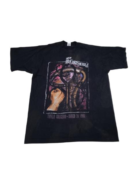 Sunfaded Vintage 90s WCW NWO Uncensored 1996 T-Shirt