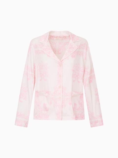 LoveShackFancy Renetta Bandana Toile Print Shirt