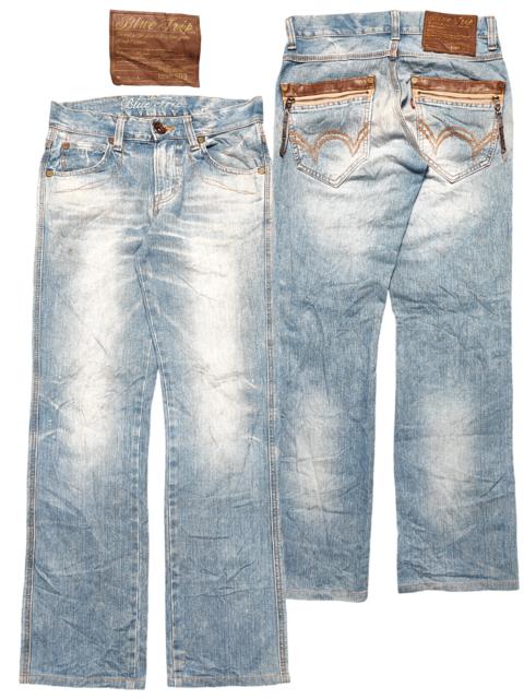 Other Designers Edwin × Japanese Brand - Edwin Blue Trip Punk Distressed Jeans