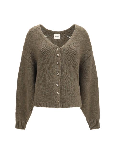 KHAITE Khaite Axel V-neck Cardigan Artichoke