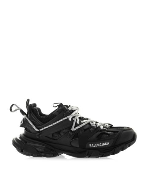BALENCIAGA MEN`S TRAIL LACES TRACK SNEAKER IN BLACK/WHITE