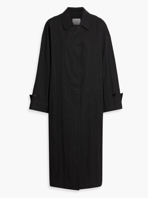 Other Designers Crinkled cotton-blend twill coat