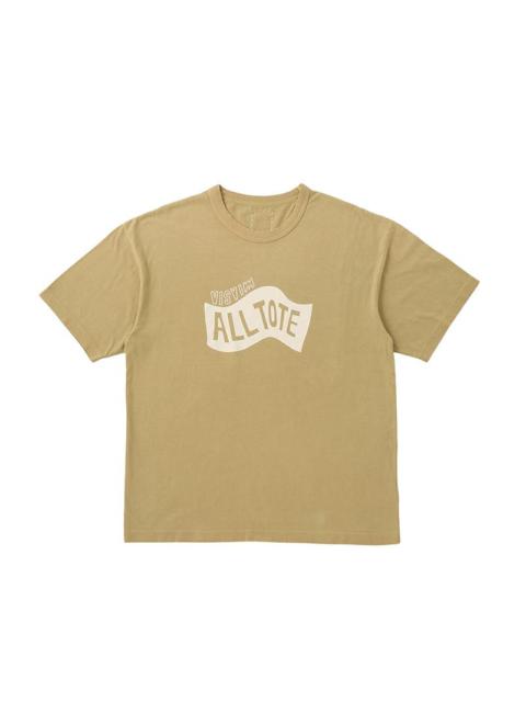 visvim JUMBO TEE S/S DMGD MUSTARD