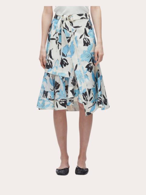 3.1 Phillip Lim Joyful Tulips Layered A-Line Skirt