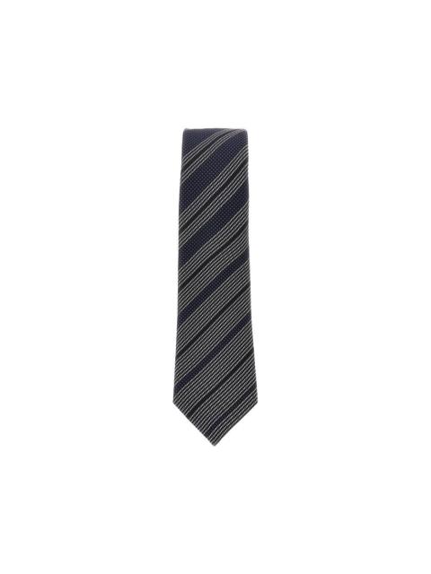 EMPORIO ARMANI SILK TIE WITH JACQUARD MOTIF