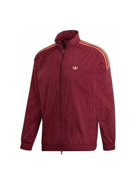 adidas adidas Originals Flamestrike Woven Track Top 'Maroon Orange' DU8132