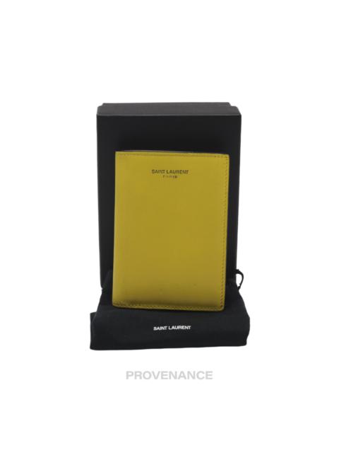 Other Designers Saint Laurent Paris SLP Card Holder Wallet - Yellow