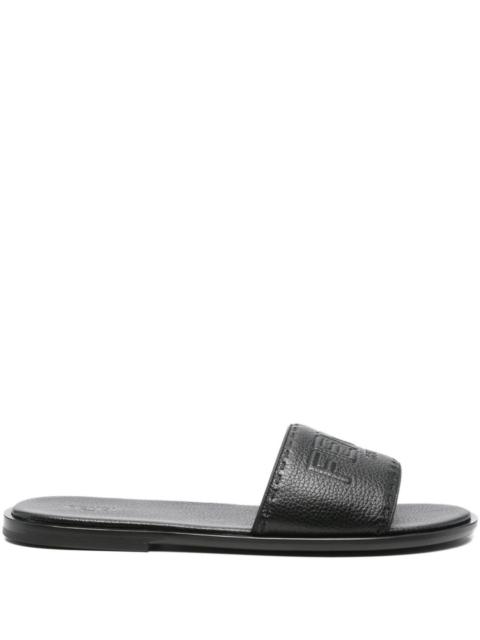 FENDI Fendi Roma Leather Slides