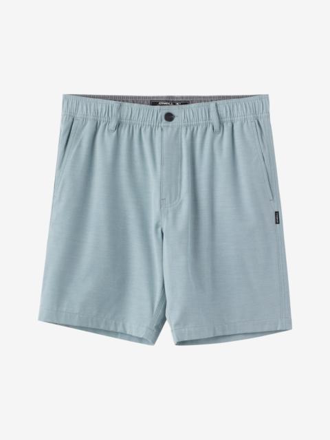 O'Neill Reserve Light Check Elastic Waist 18" Hybrid Shorts