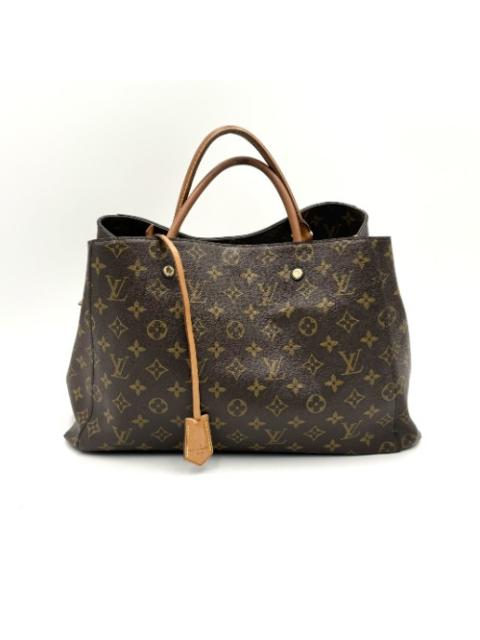 Other Designers Louis Vuitton Brown Monogram Montaigne Tote Bag GM M41067