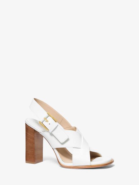 MICHAEL KORS Jasmine Leather Sandal